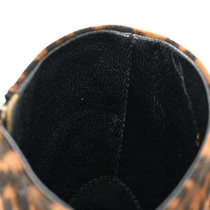Saint Laurent Suede Lou Ankle Boots 35.5 Leopard 9 of 15
