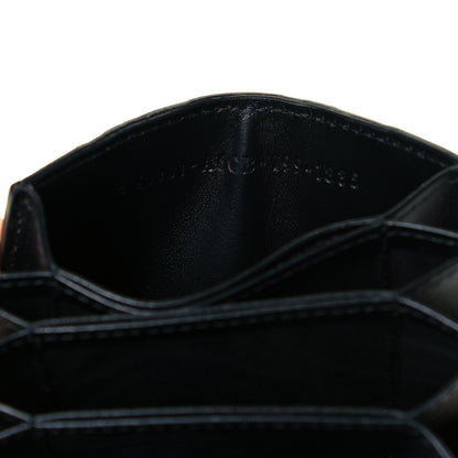 Fendi Vitello Cruise F is Fendi Bi-Color FF 1974 Embossed Gusseted Card Holder Maya Black 8 of 9
