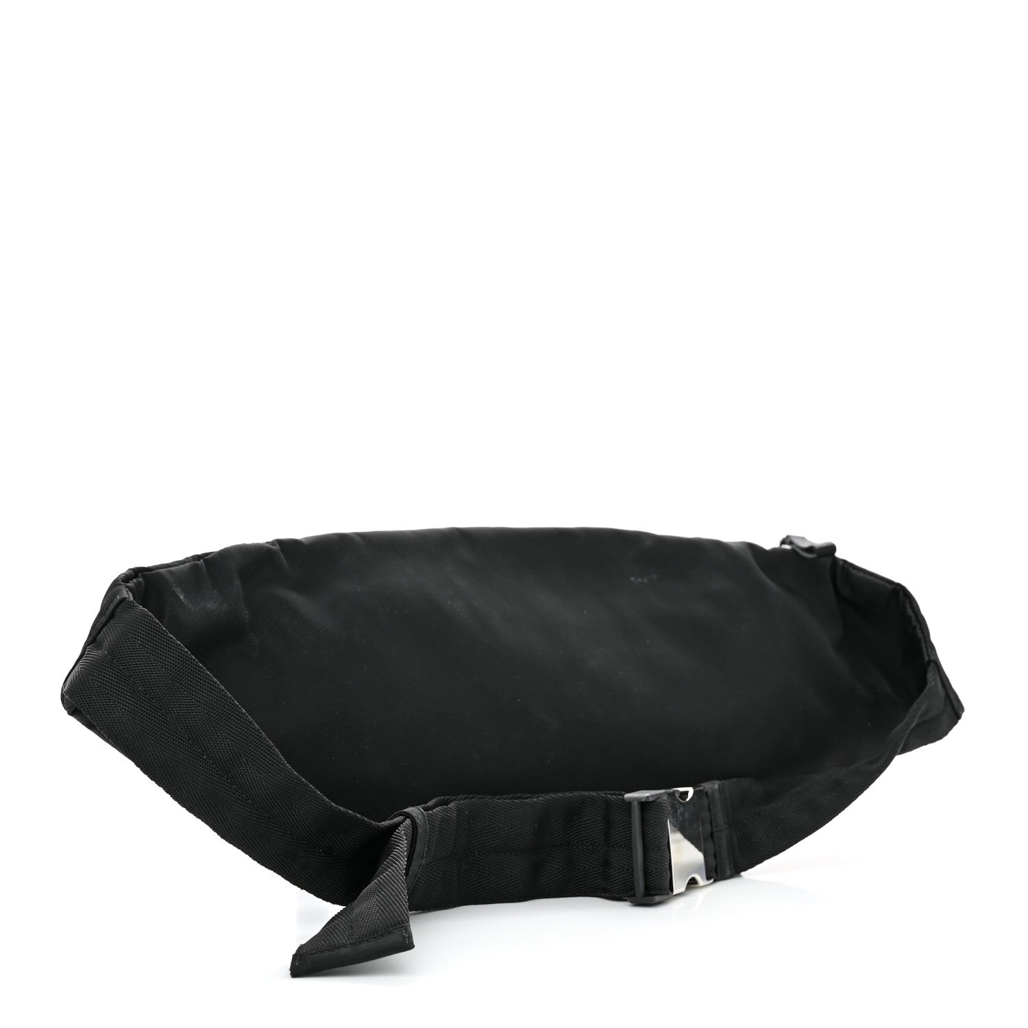 Prada Tessuto Nylon Double Pocket Belt Bag Black 3 of 15