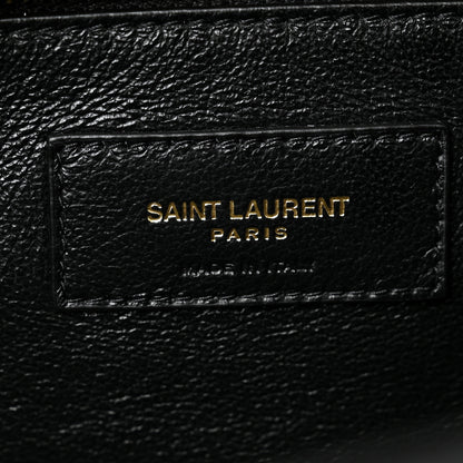 Saint Laurent Lambskin Quilted Sade Puffer Envelope Clutch  Black 6 of 9