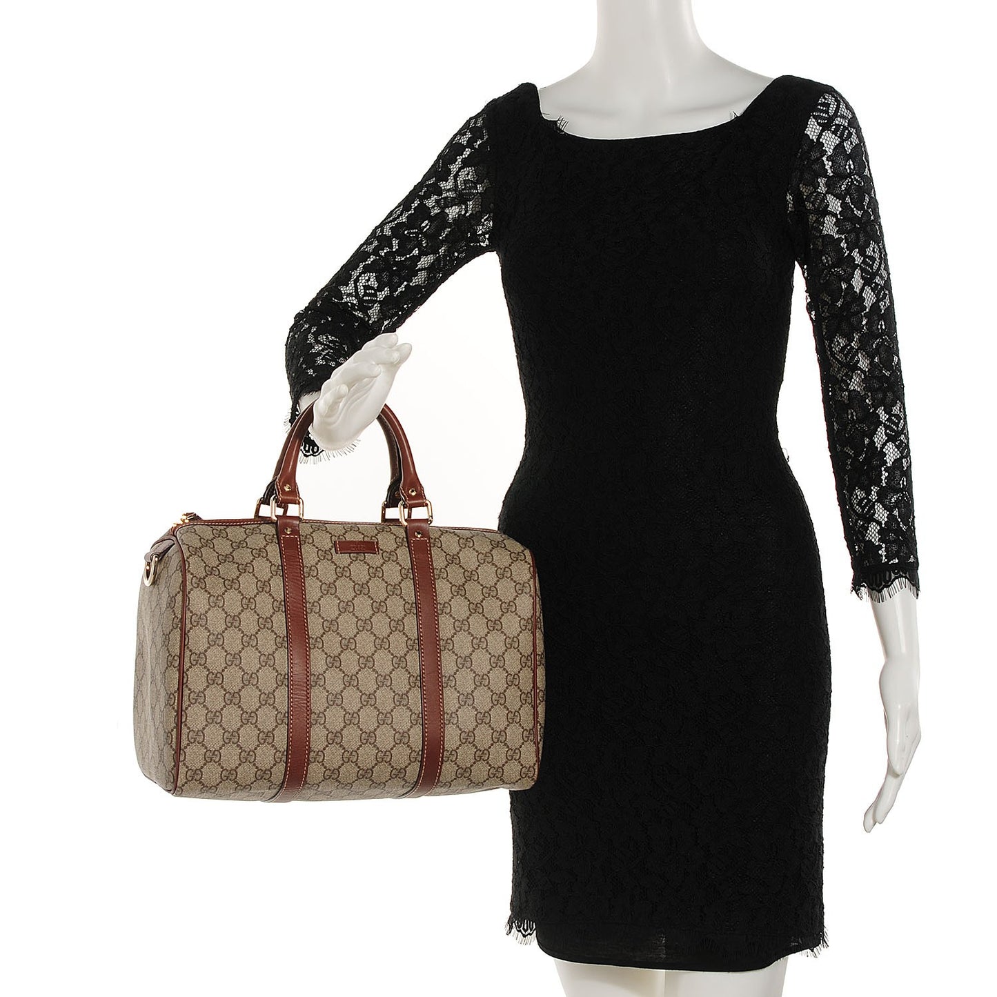 GG Plus Monogram Medium Joy Boston Brown