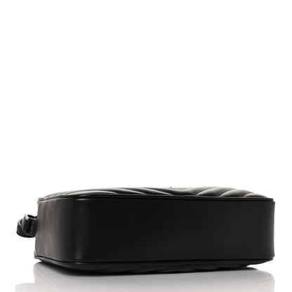 Saint Laurent Calfskin Matelasse Monogram Lou Camera Bag Black 4 of 9