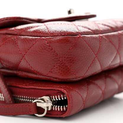 Chanel Caviar Quilted Small Pocket Camera Case Red 9 of 10