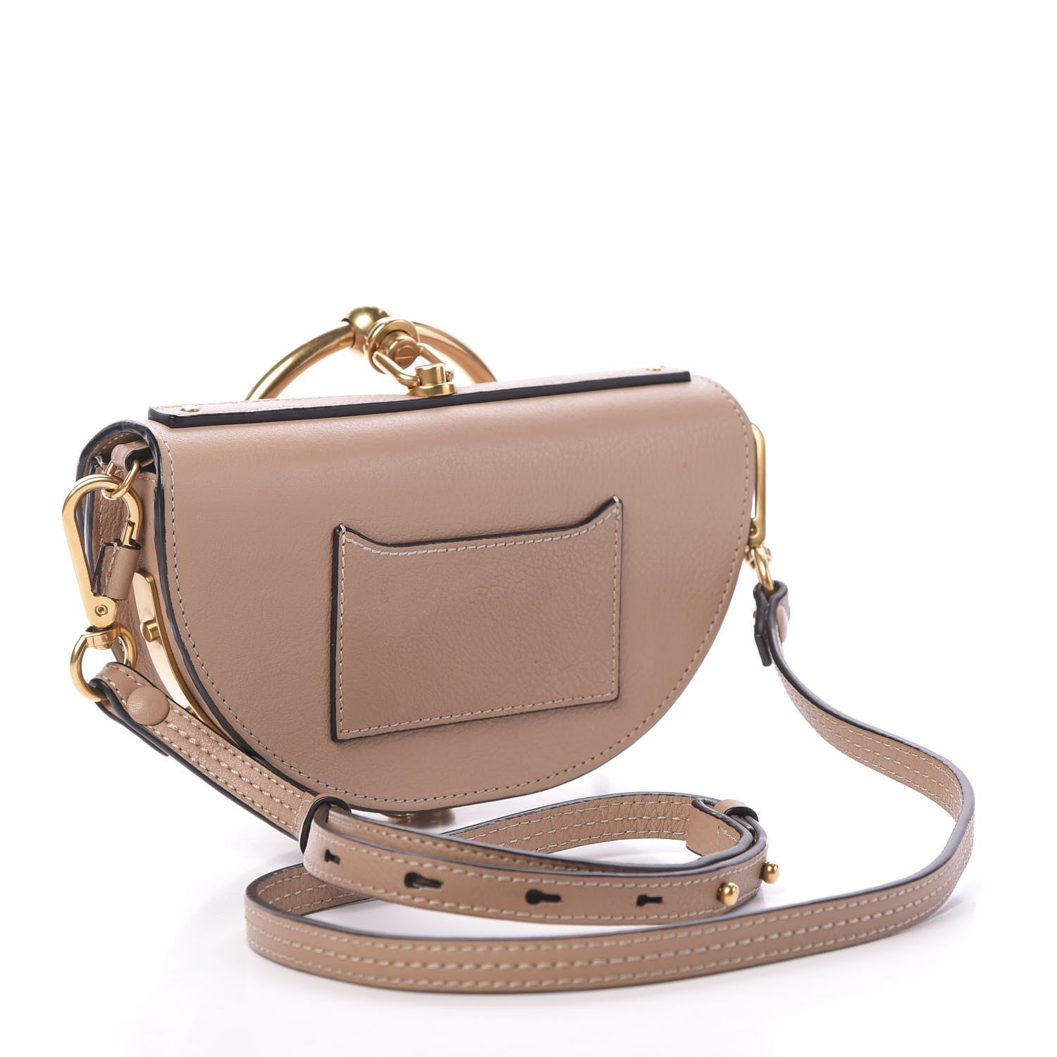 Chloe Calfskin Small Nile Bracelet Minaudiere Bag Brown 2 of 14