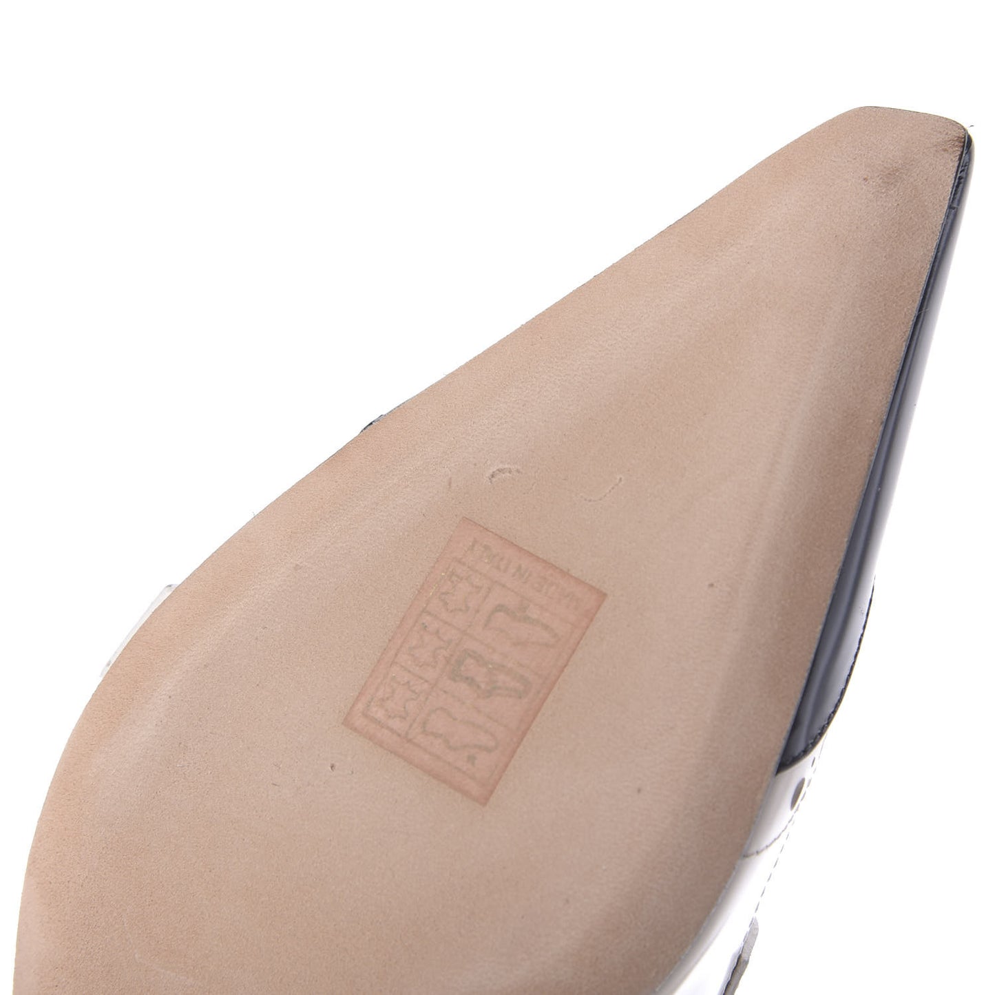 Brushed Calfskin Spectadior 45mm Pumps 36.5 Black Off White