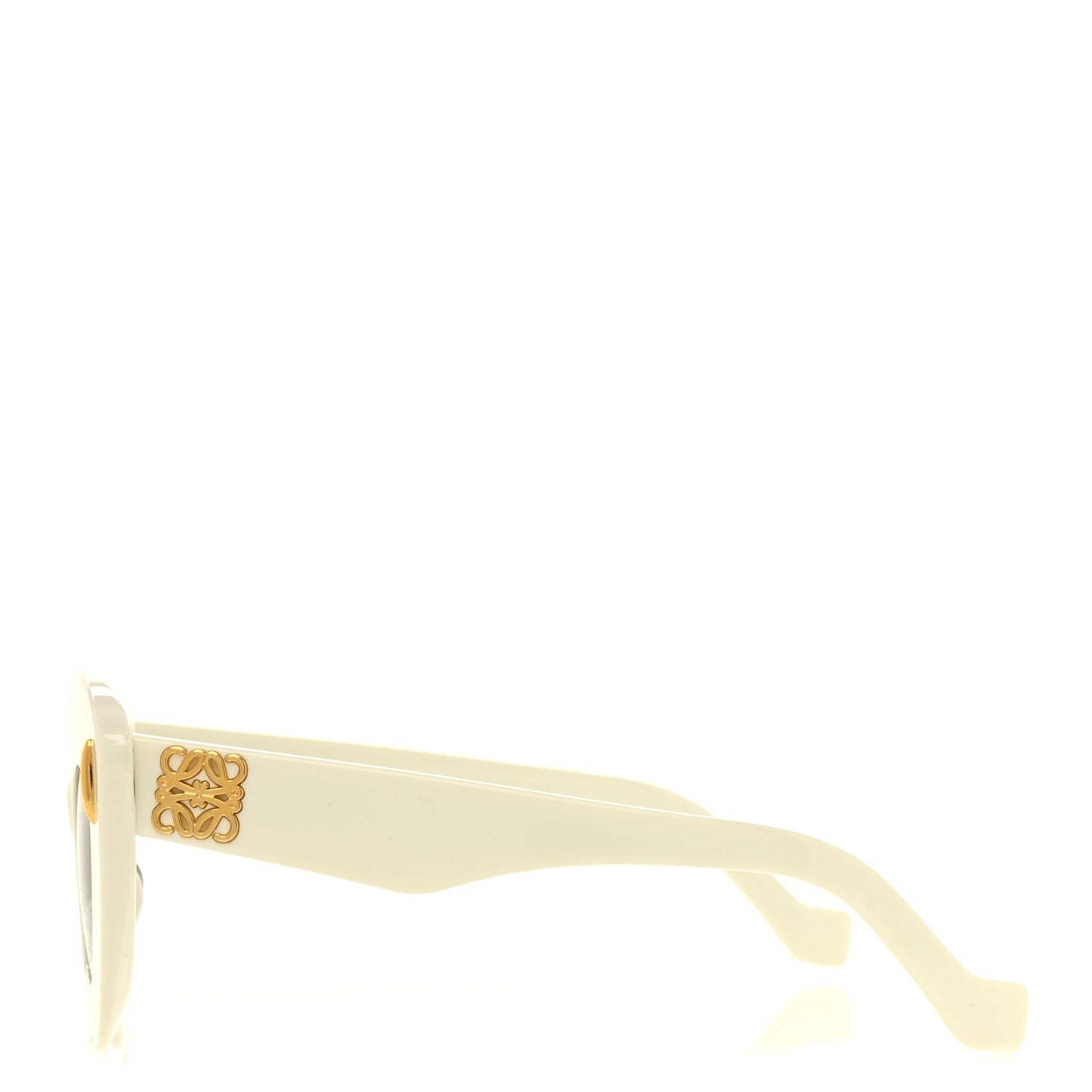 Acetate Anagram Cat Eye Sunglasses LW40127I White