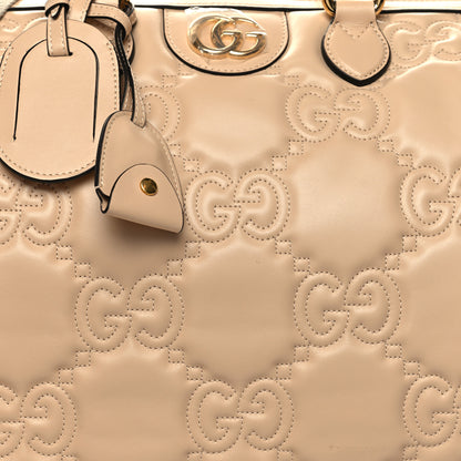 Gucci Calfskin GG Matelasse Medium Duffle Bag Naturale 9 of 15