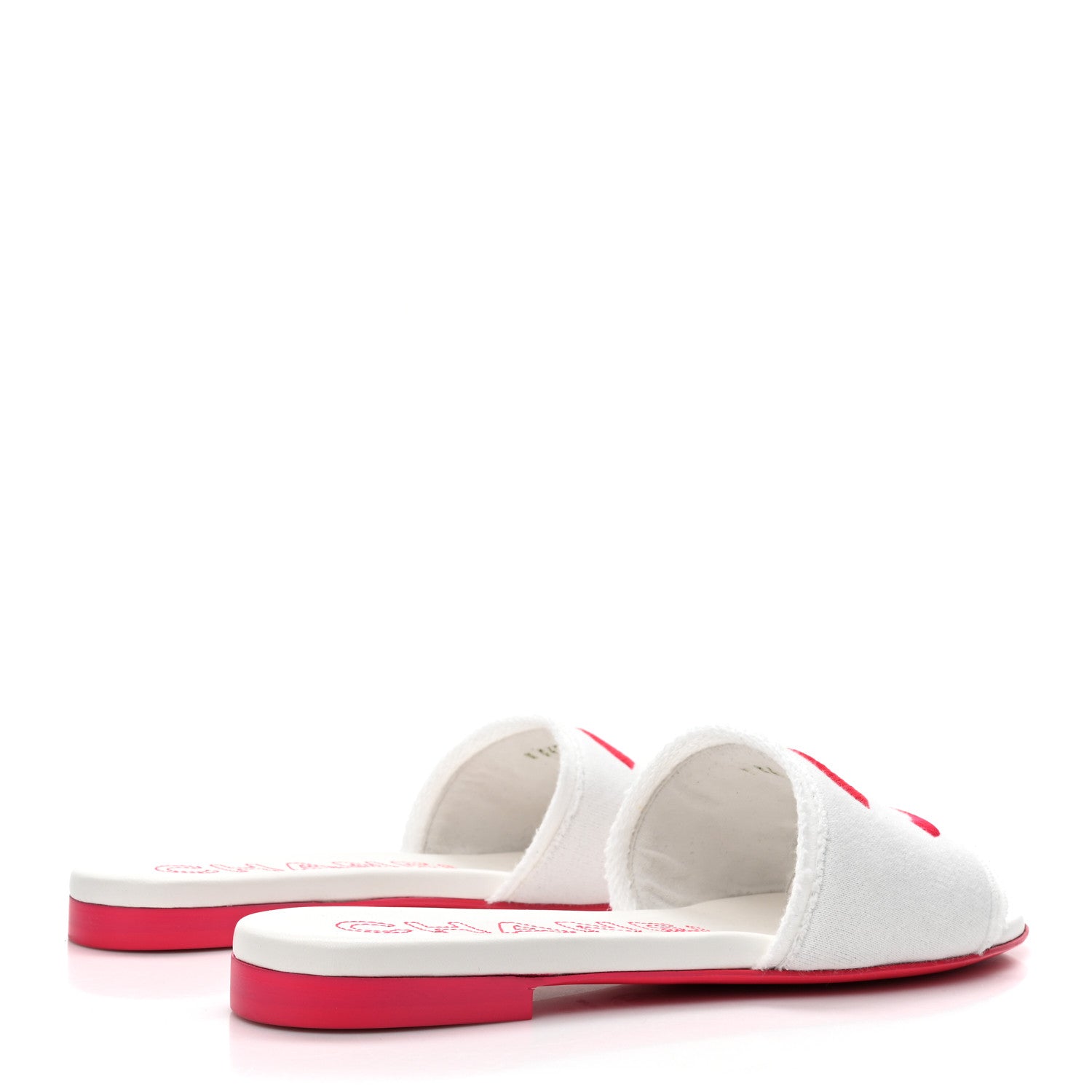 Chanel Jersey Knit CC Mules 39 White Fuchsia 5 of 10