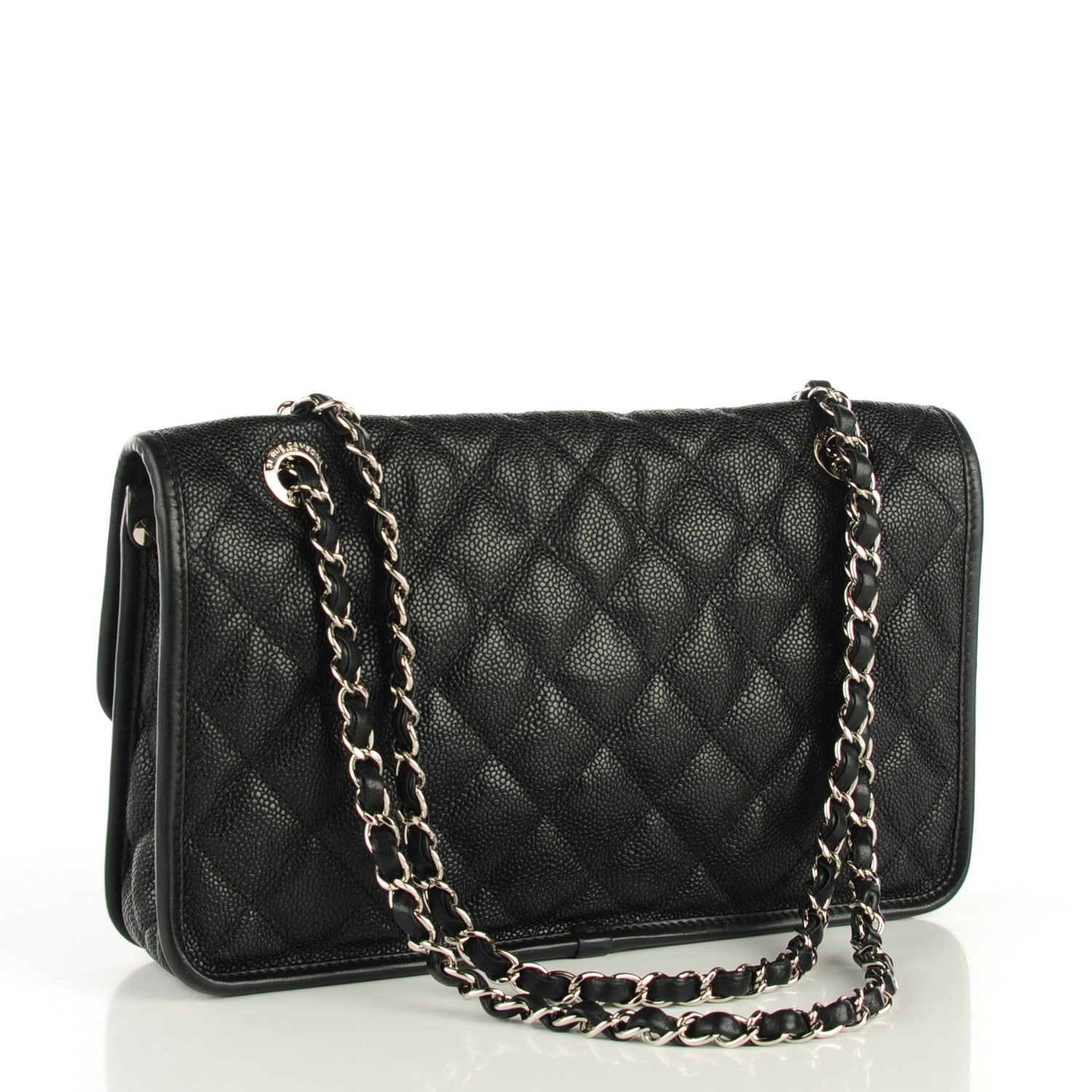 Chanel Caviar Quilted Medium French Riviera Flap Black 4 of 10
