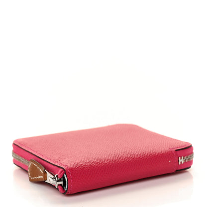 Hermes Epsom Silk'In Compact Wallet Framboise Nata 4 of 8