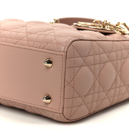 Christian Dior Lambskin Cannage Small My ABCDior Lady Dior Fard 10 of 10