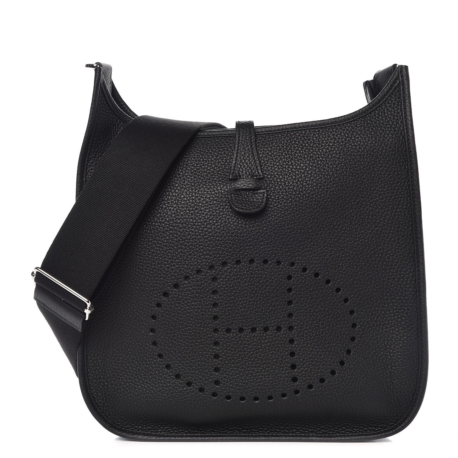 Hermes Taurillon Clemence Evelyne III PM Black 1 of 9