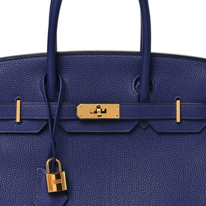 Hermes Togo Birkin 30 Bleu Encre 8 of 11