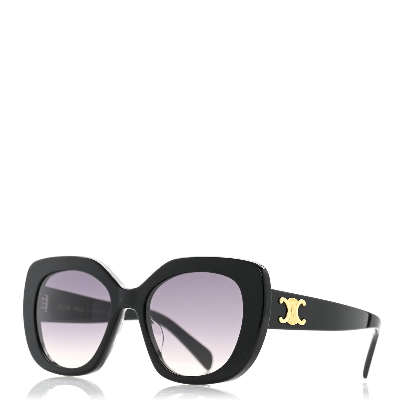 Acetate Triomphe 01 Square Sunglasses CL 40226U Black