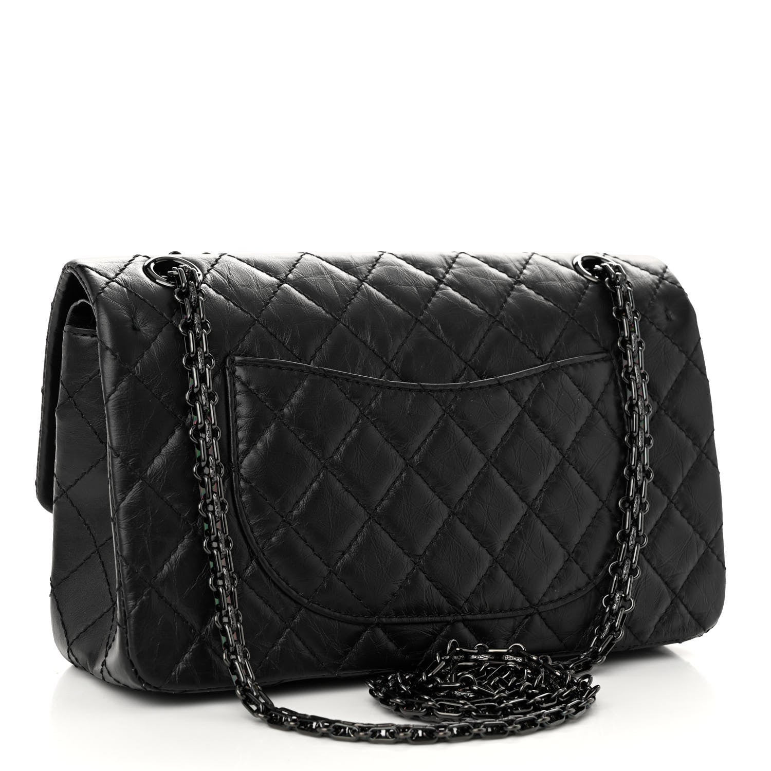 Chanel Aged Calfskin Quilted 2.55 Reissue 225 Flap So Black 3 of 10
