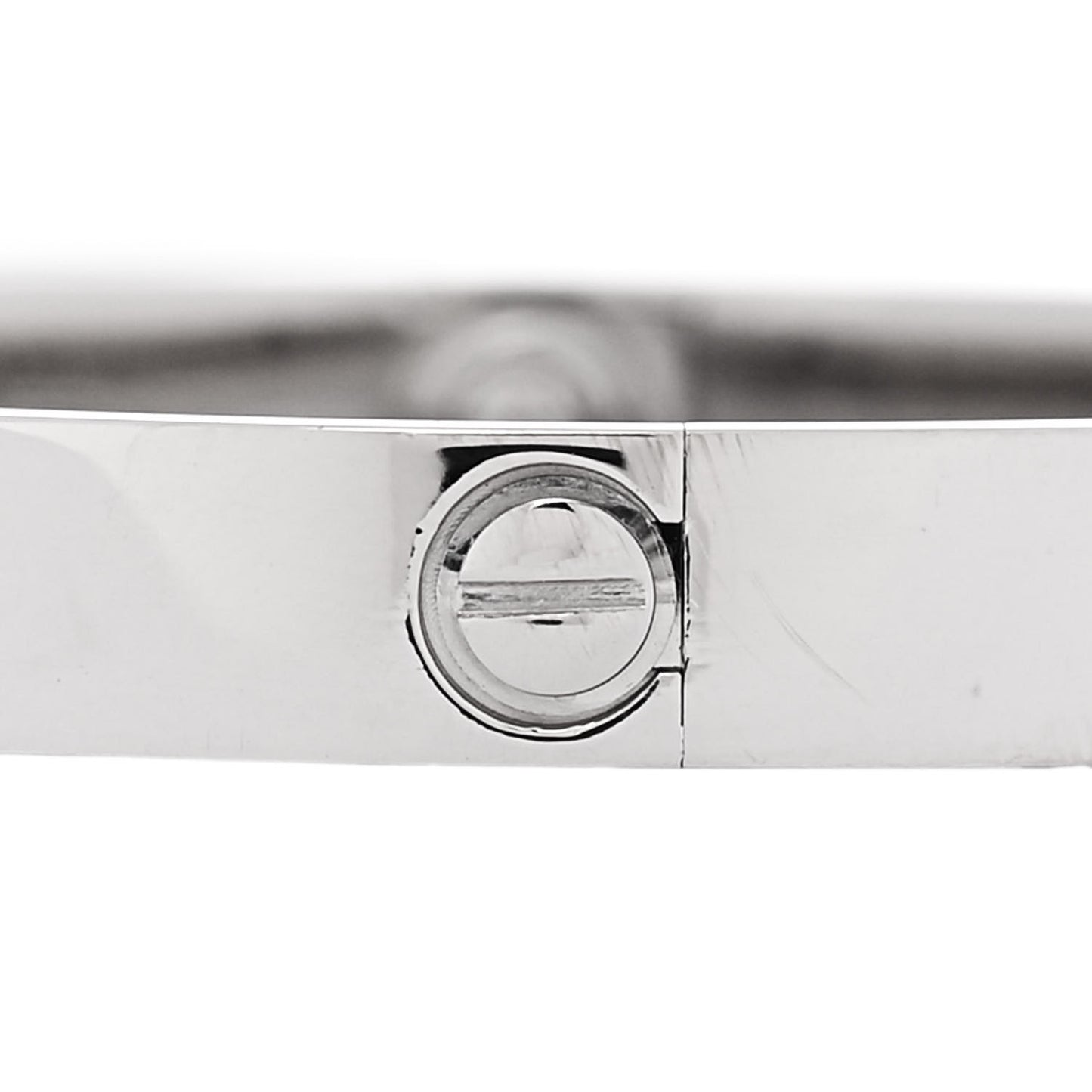 18K White Gold LOVE Bracelet 16