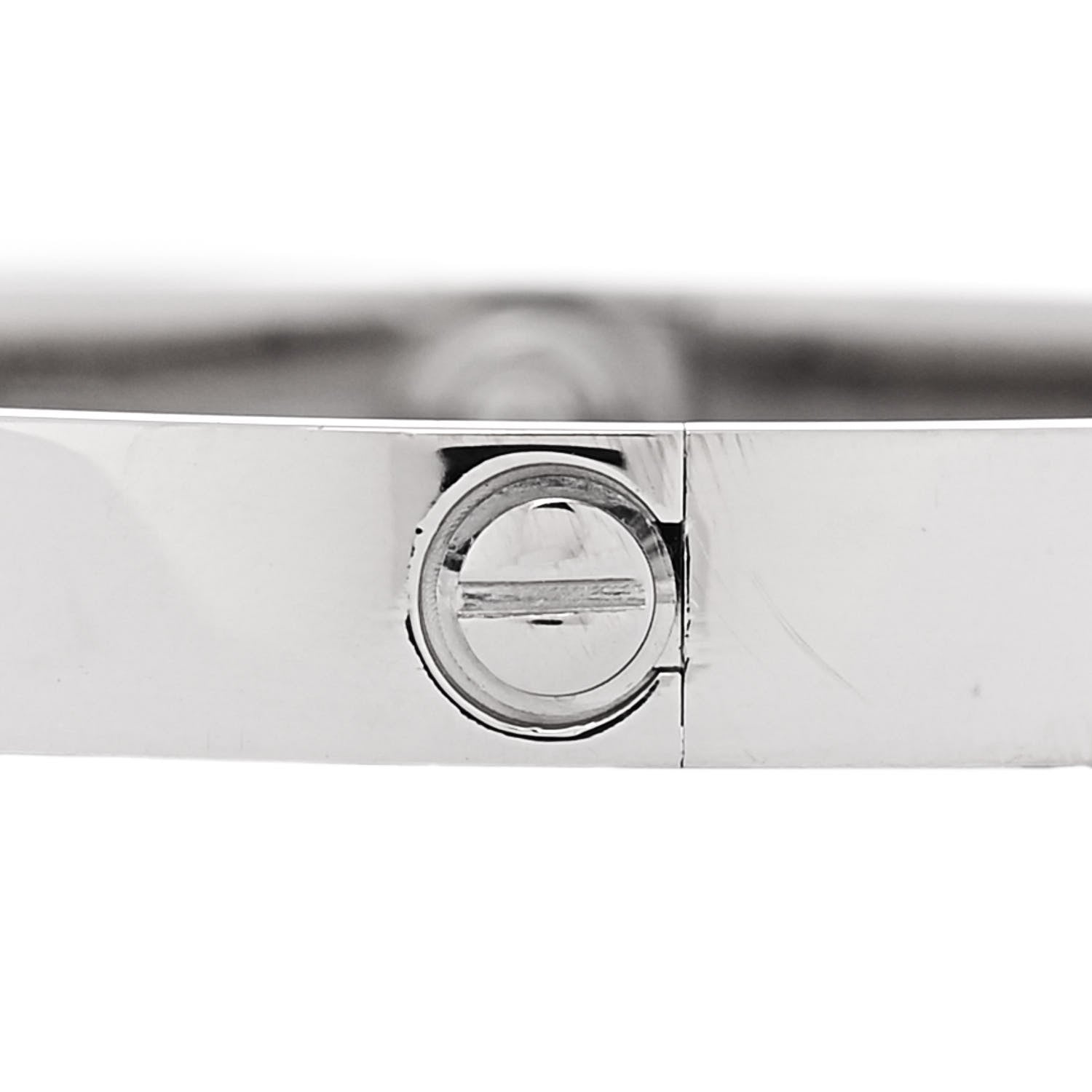 Cartier 18K White Gold LOVE Bracelet 16 5 of 9