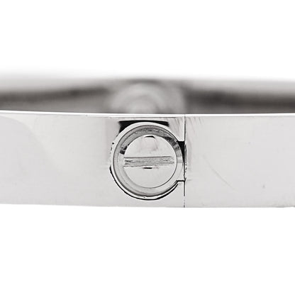 Cartier 18K White Gold LOVE Bracelet 16 5 of 9