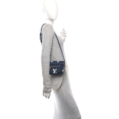 Louis Vuitton Empreinte Monogram Giant Mini By The Pool Bumbag Navy Creme 2 of 11