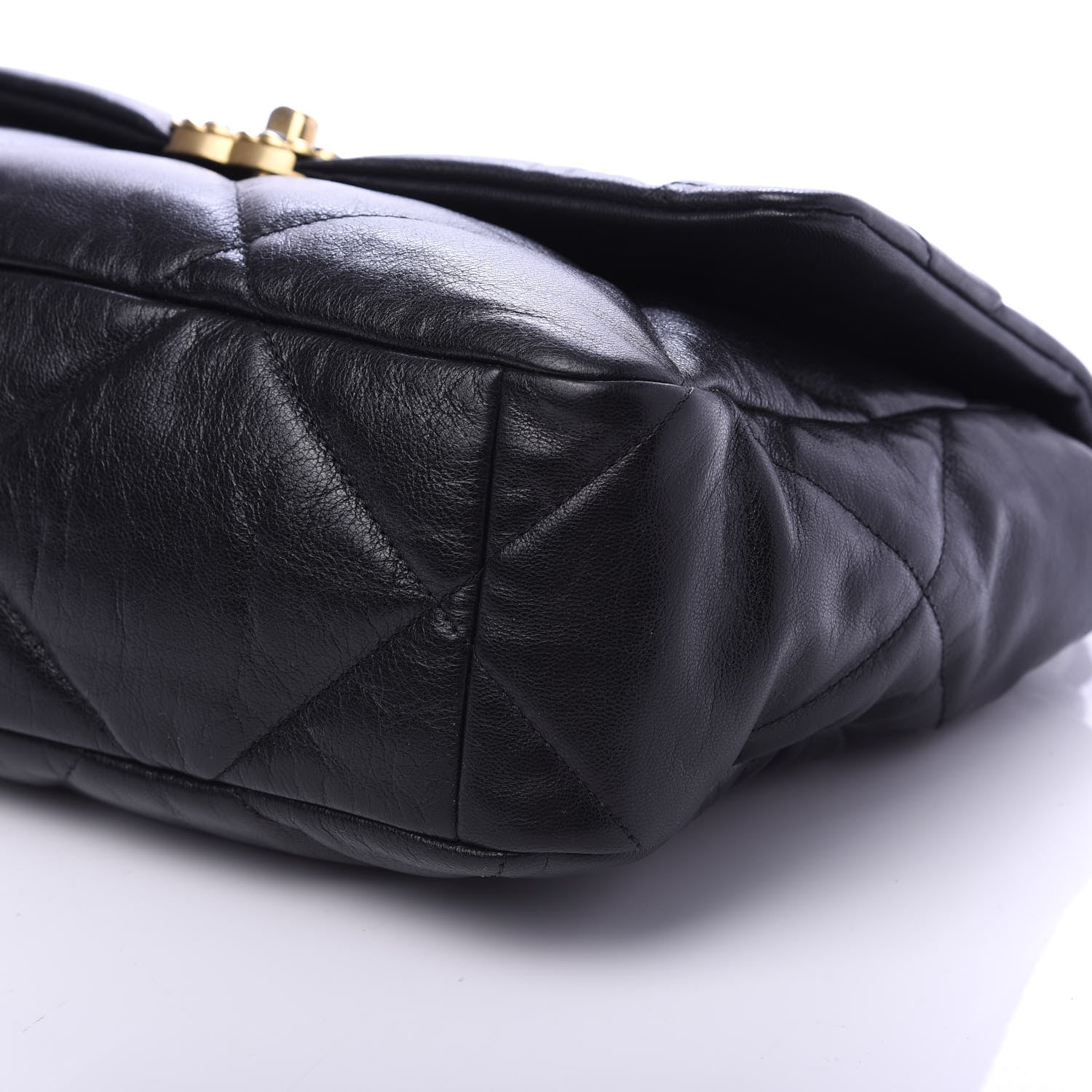 Chanel Lambskin Quilted Large 19 Flap Black 7 of 10