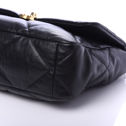 Chanel Lambskin Quilted Large 19 Flap Black 7 of 10