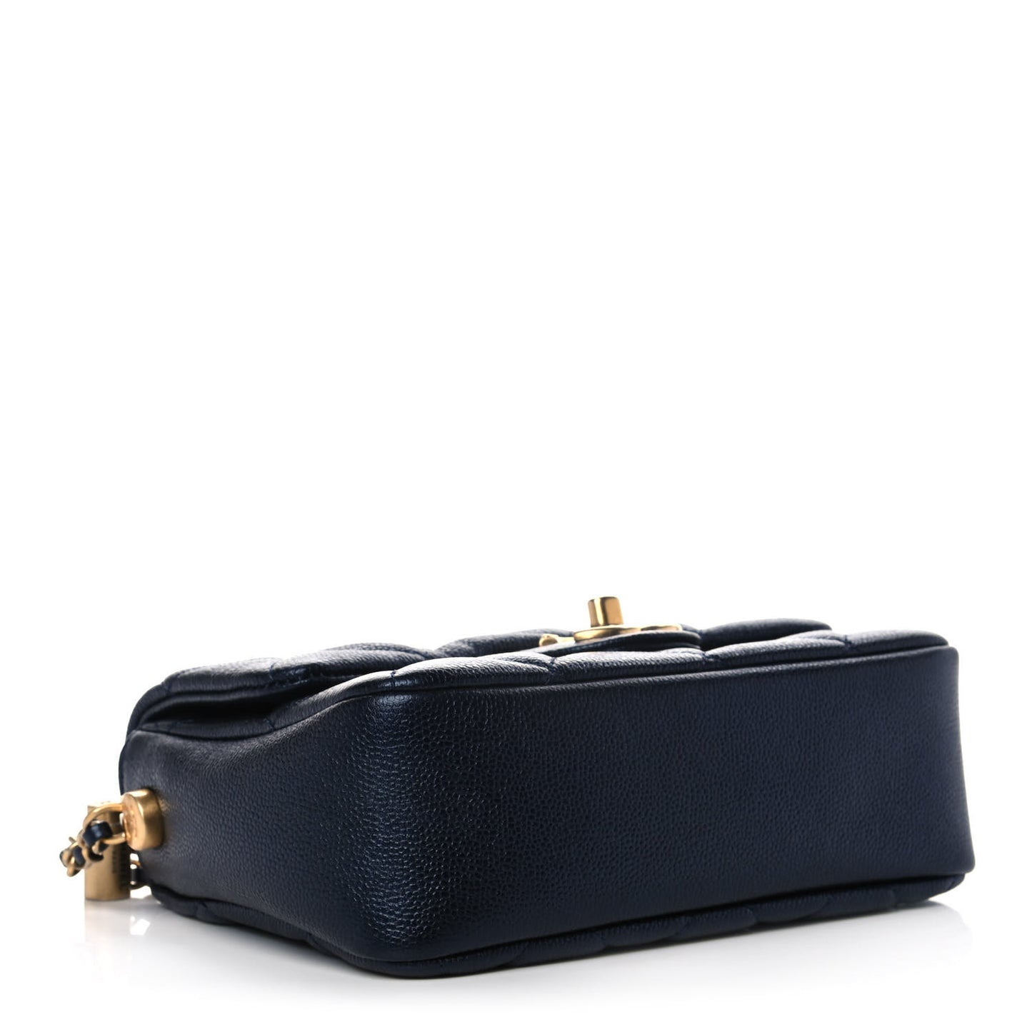 Iridescent Caviar Quilted Mini My Perfect Flap Black