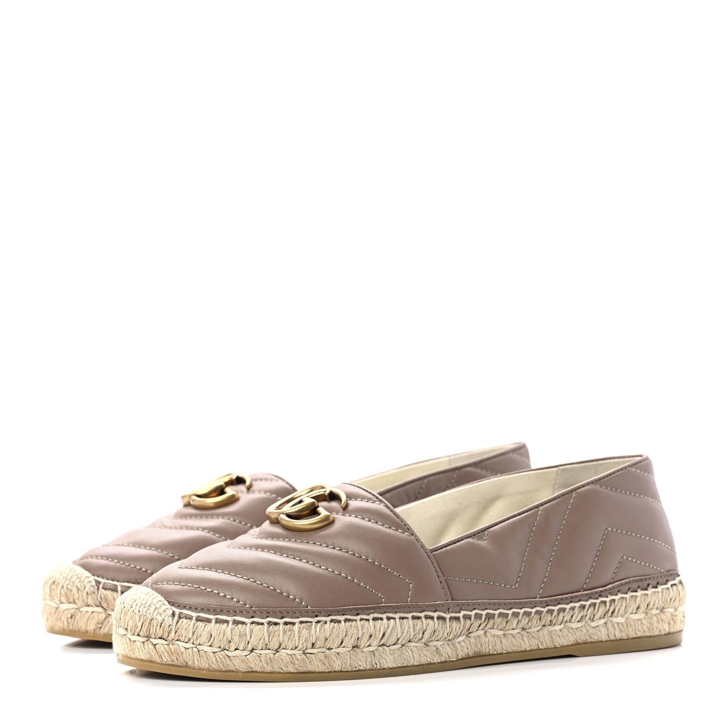 Nappa Matelasse GG Marmont Espadrilles 39 Porcelain Rose