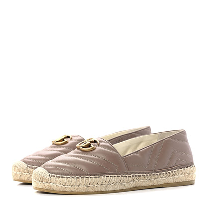Gucci Nappa Matelasse GG Marmont Espadrilles 39 Porcelain Rose 3 of 8