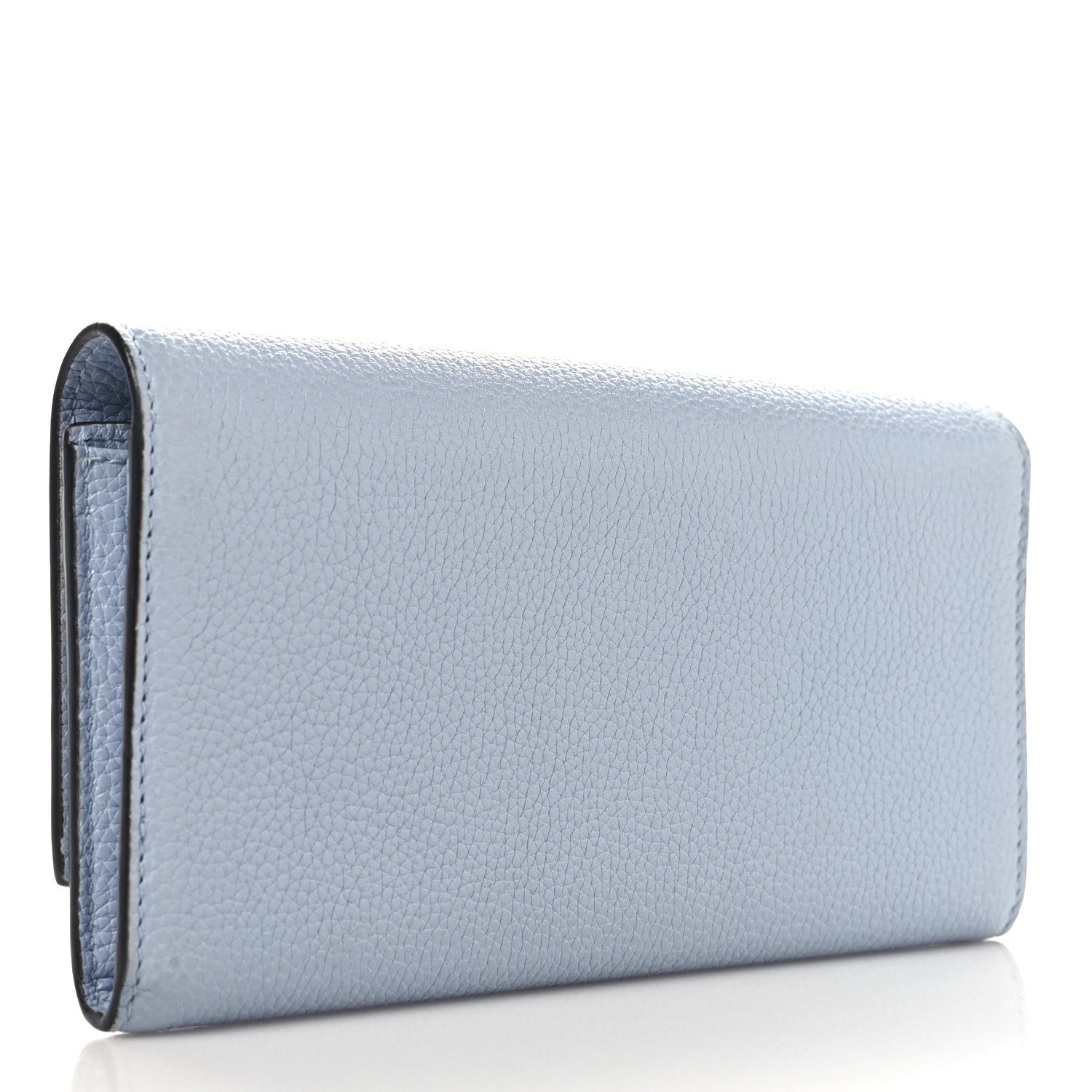 Gucci Grainy Calfskin Zumi Continental Wallet  Porcelain Light Blue 3 of 7