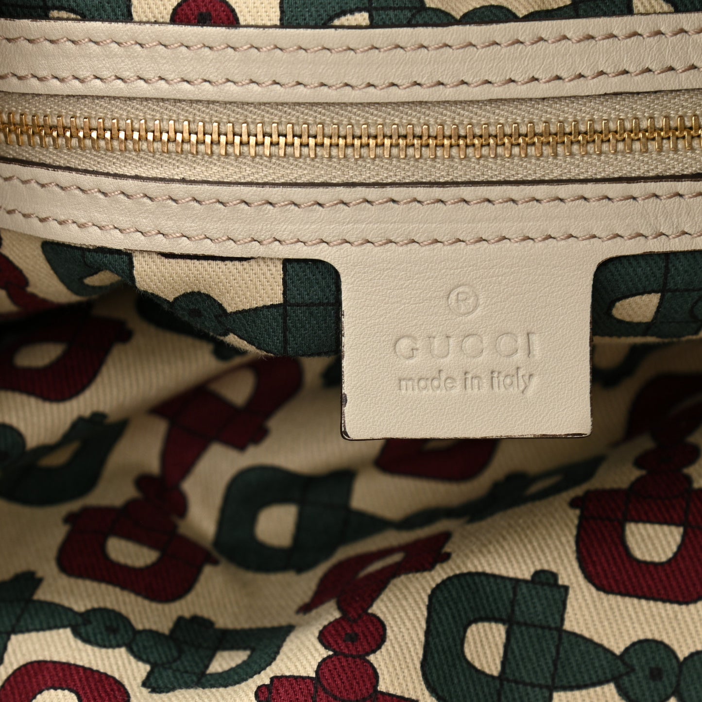 Guccissima Medium Hysteria Tote Ivory