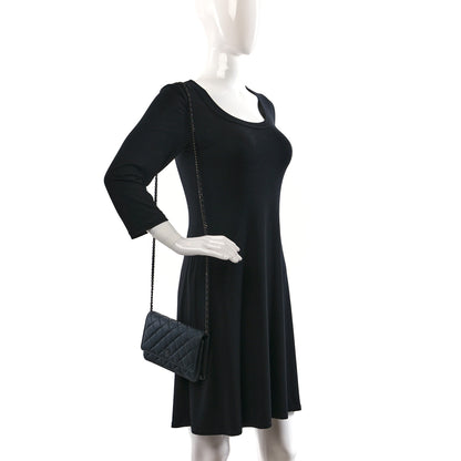 Chanel Lambskin Quilted Wallet On Chain WOC So Black 2 of 12