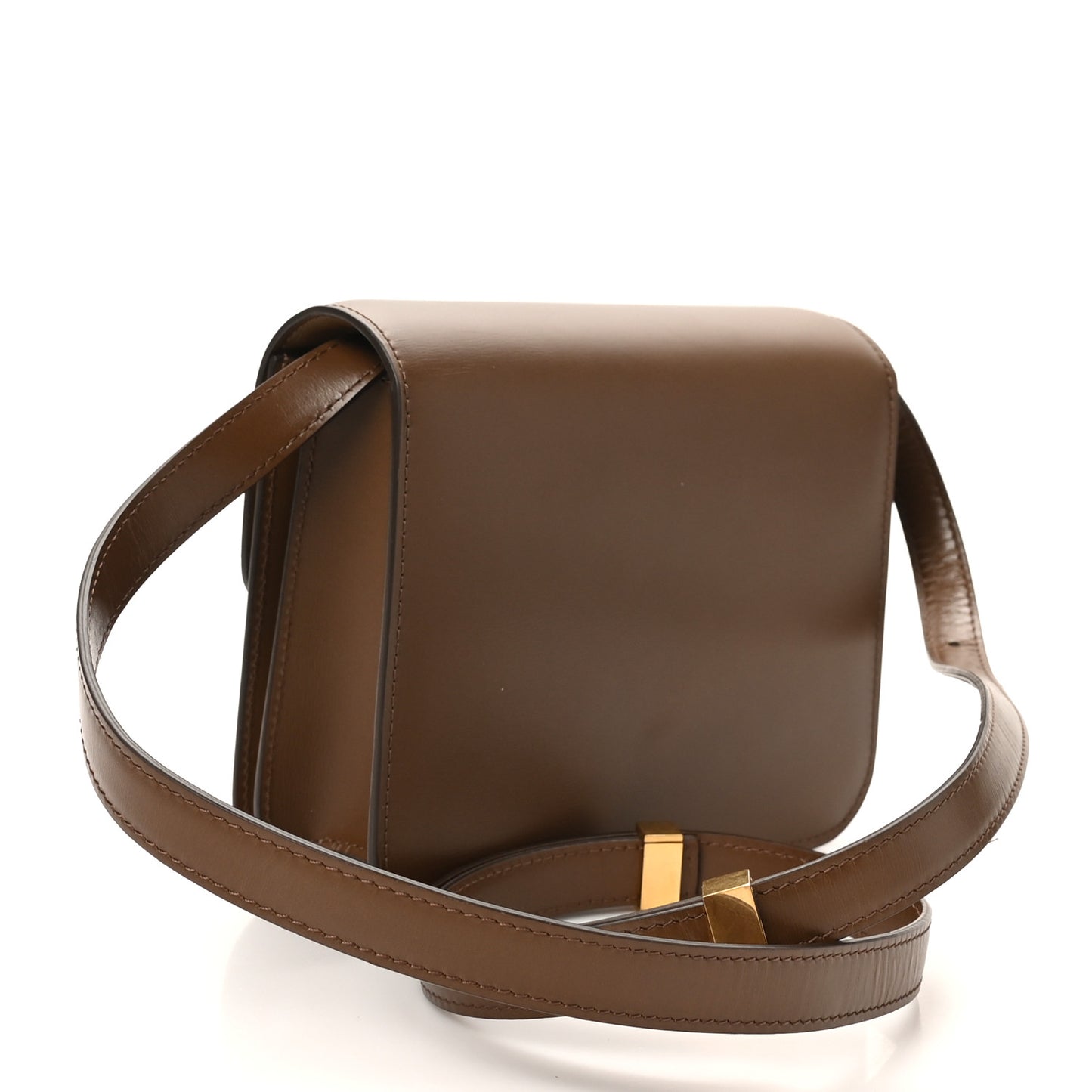 Box Calfskin Teen Classic Box Flap Bag Camel