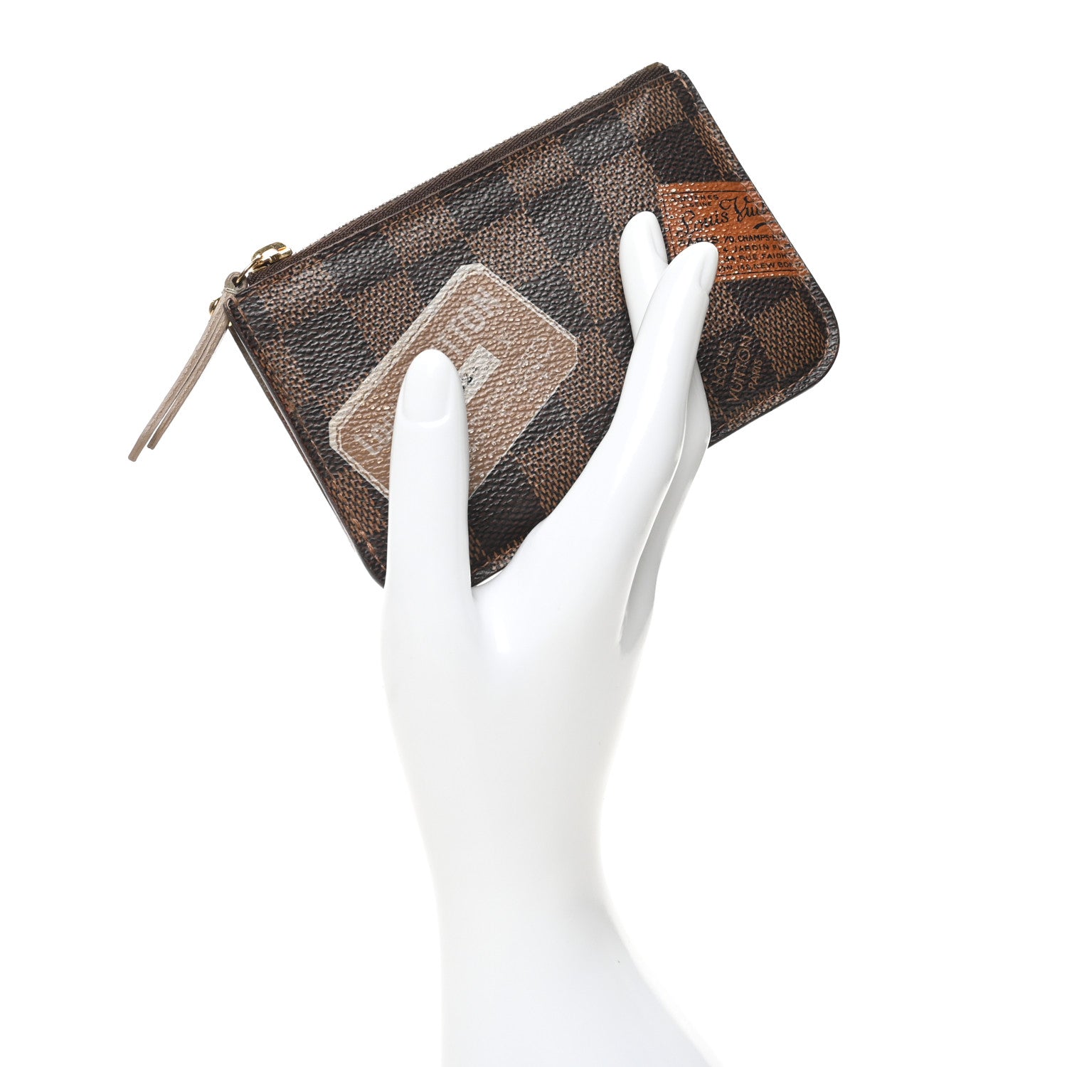 Louis Vuitton Damier Ebene Trunks and Bags Key Pouch 2 of 8