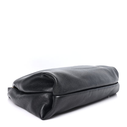 Gucci Grained Calfskin Softbit Maxi Shoulder Bag Black 5 of 10