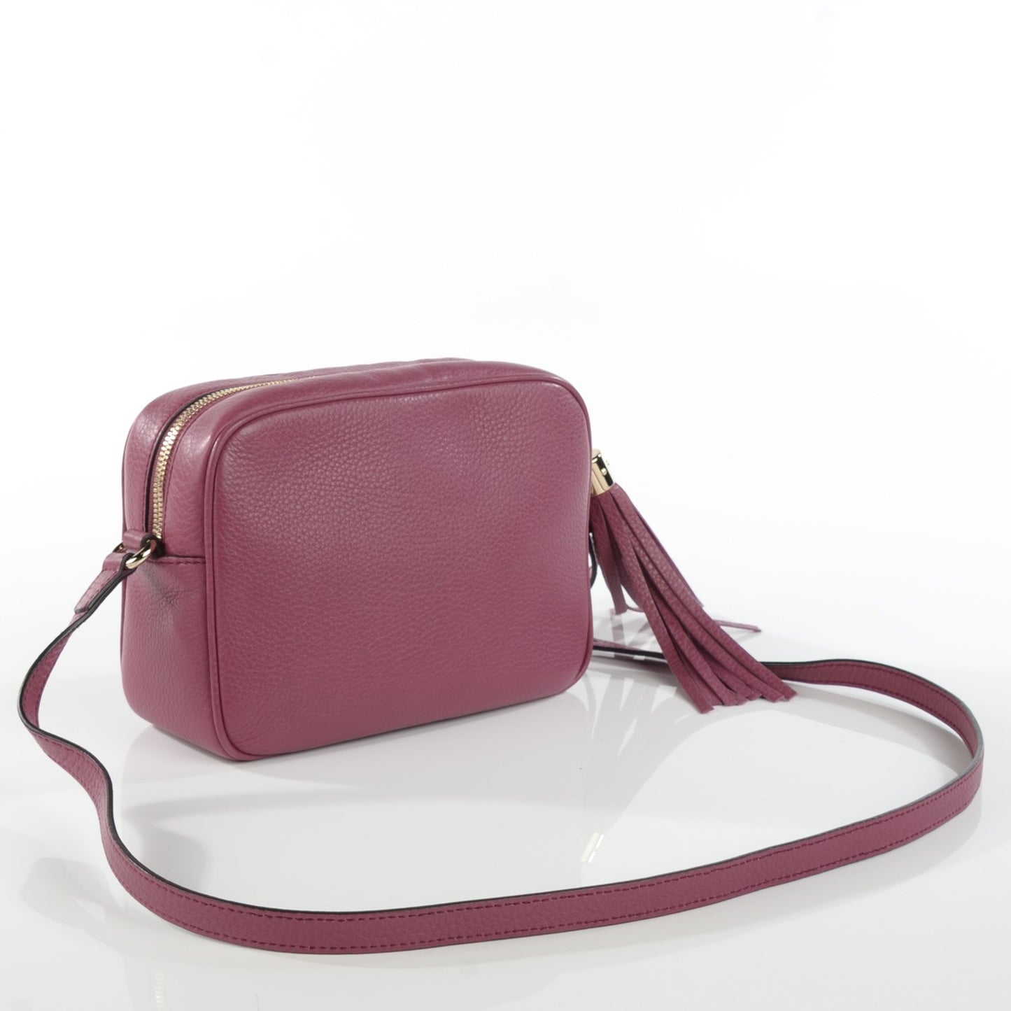 Pebbled Calfskin Small Soho Disco Bag Peonia Flower