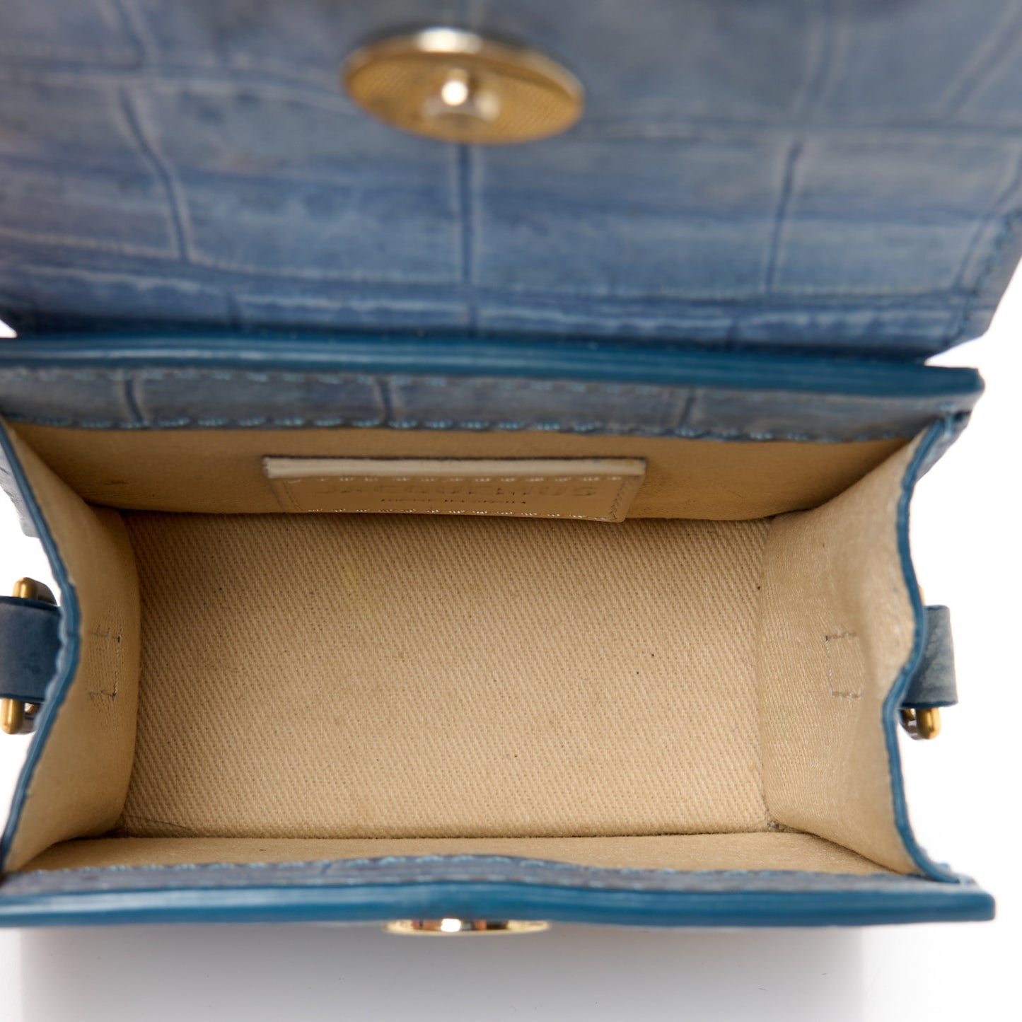 Suede Crocodile Embossed Le Chiquito Blue