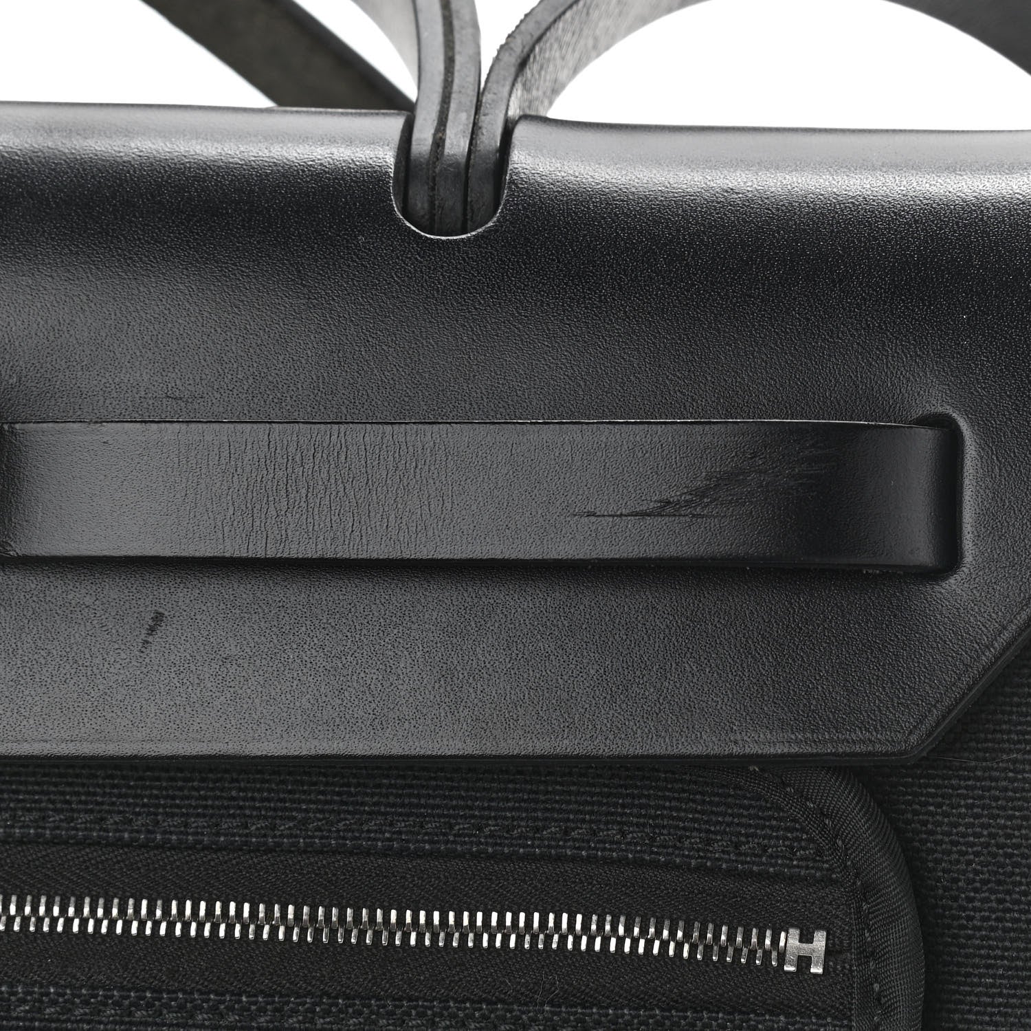 Hermes Military Toile Vache Hunter Herbag Zip PM 31 Black 11 of 14