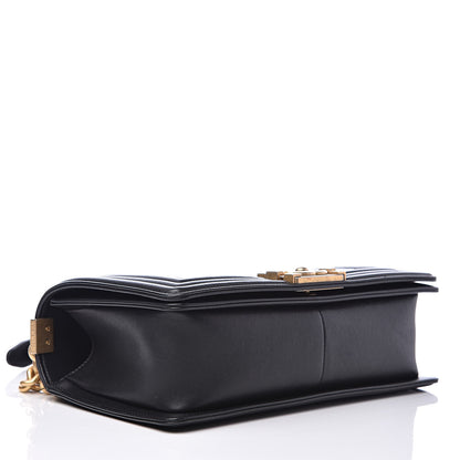 Chanel Lambskin Quilted Medium Boy Flap Black 4 of 13