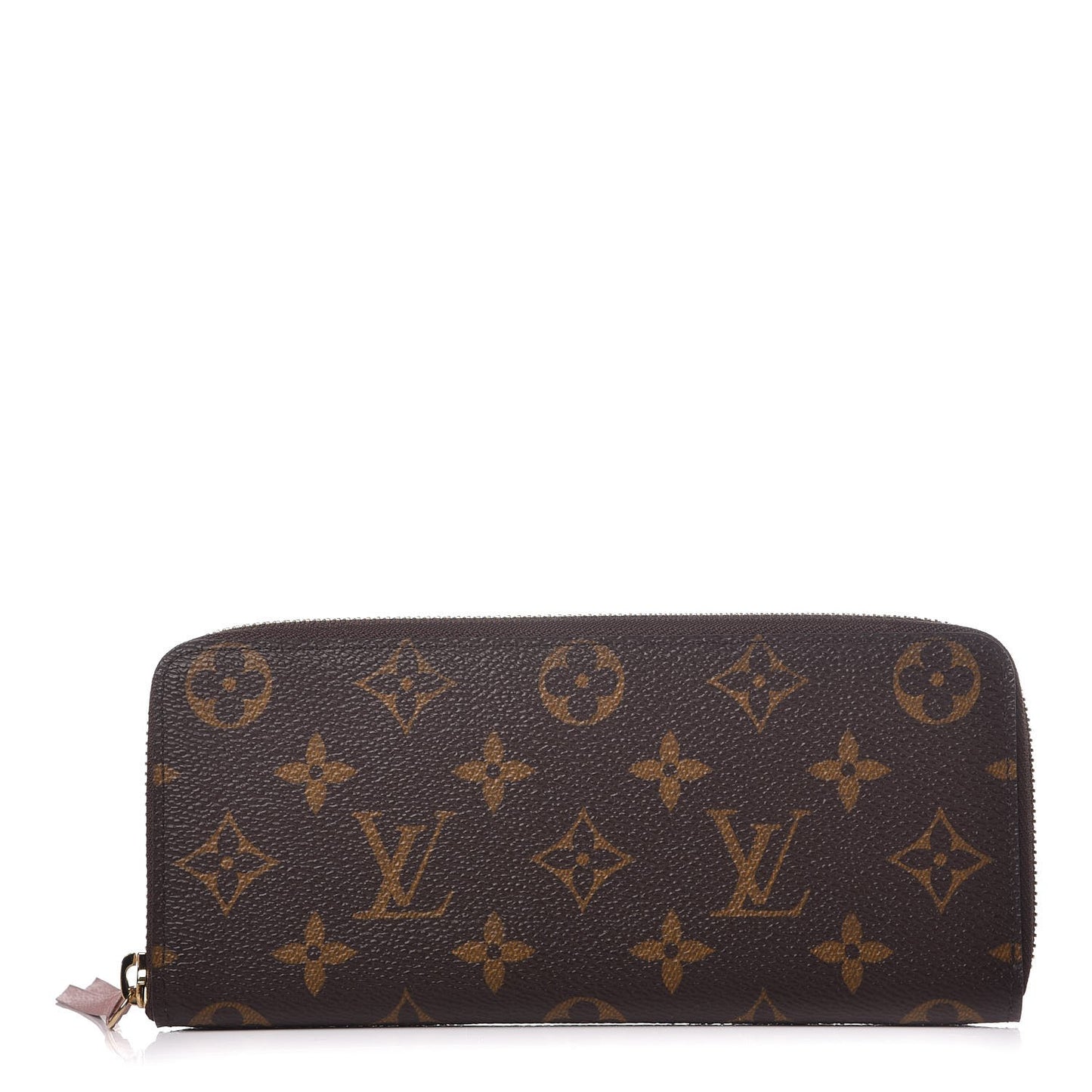 Monogram Clemence Wallet Rose Ballerine