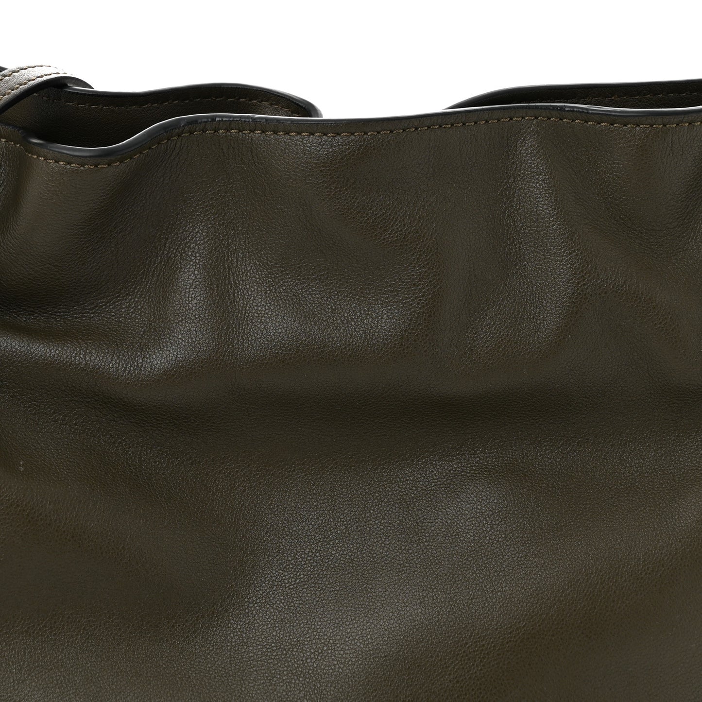 Nappa Medium Flamenco Knot Bag Dark Khaki