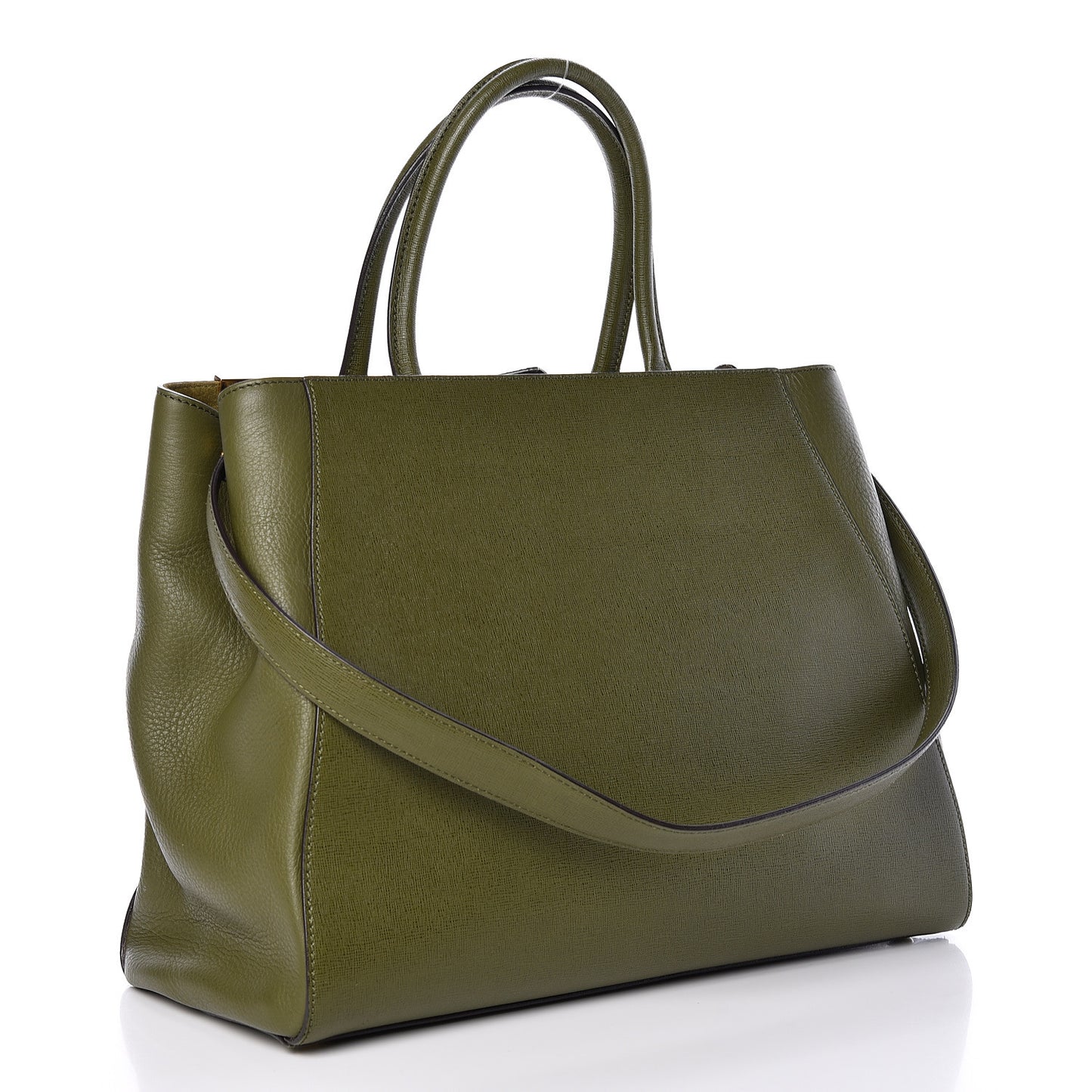 Vitello Elite Flamingo Regular 2Jours Tote Oliva