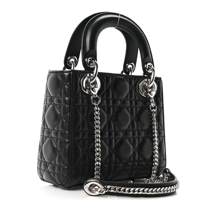 Christian Dior Lambskin Cannage Mini Lady Dior Black 3 of 10