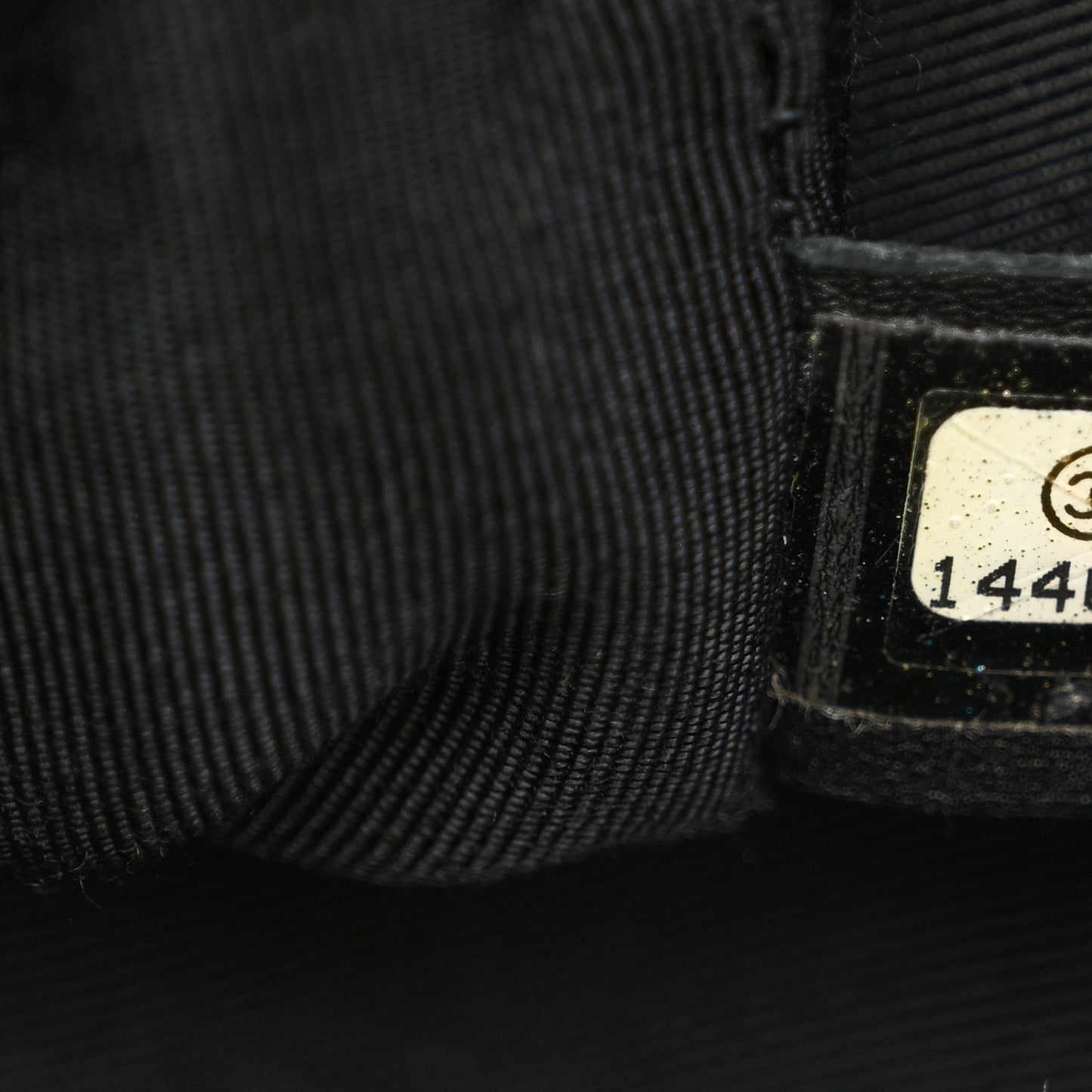 Patent Hand Embroidered Large Just Mademoiselle Black