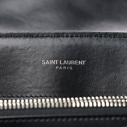 Saint Laurent Calfskin Y Quilted Monogram Medium Loulou Chain Satchel Black 6 of 8