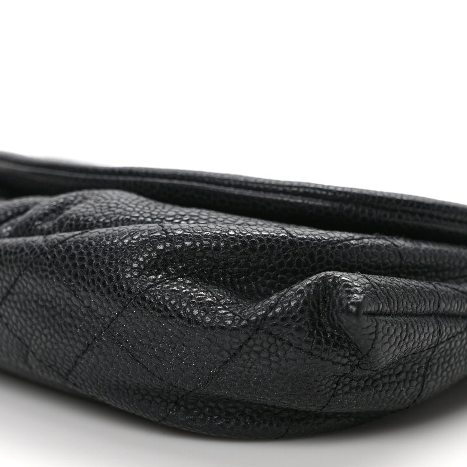 Chanel Caviar Half Moon Wallet On Chain WOC Black 10 of 11
