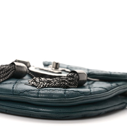 Chanel Calfskin Small Coco Sporran Tassel Flap Dark Green 9 of 9