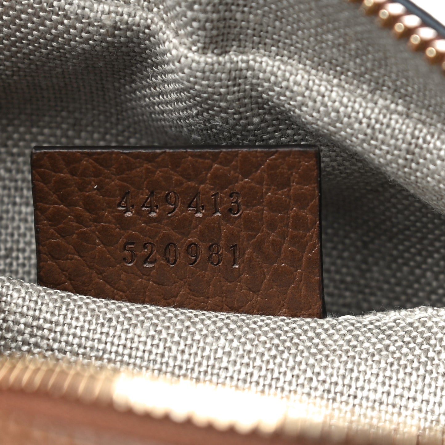 Monogram Mini Bree Messenger Bag Beige Tabacco