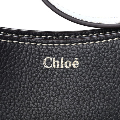 Chloe Small Grain Smooth Calfskin Large Darryl Hobo Black 7 of 10