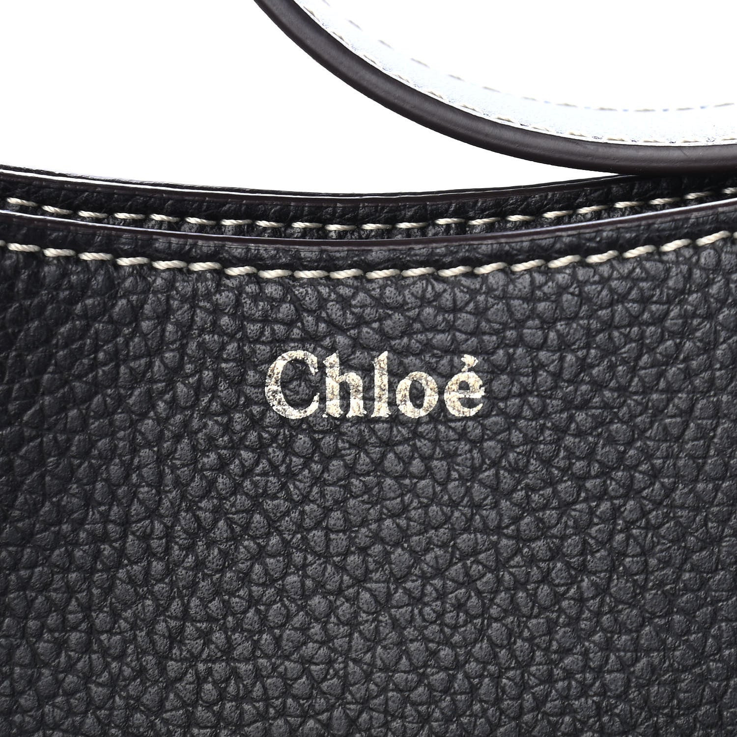 Chloe Small Grain Smooth Calfskin Large Darryl Hobo Black 7 of 10