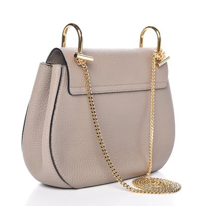 Chloe Grained Lambskin Drew Shoulder Bag Motty Grey 3 of 10